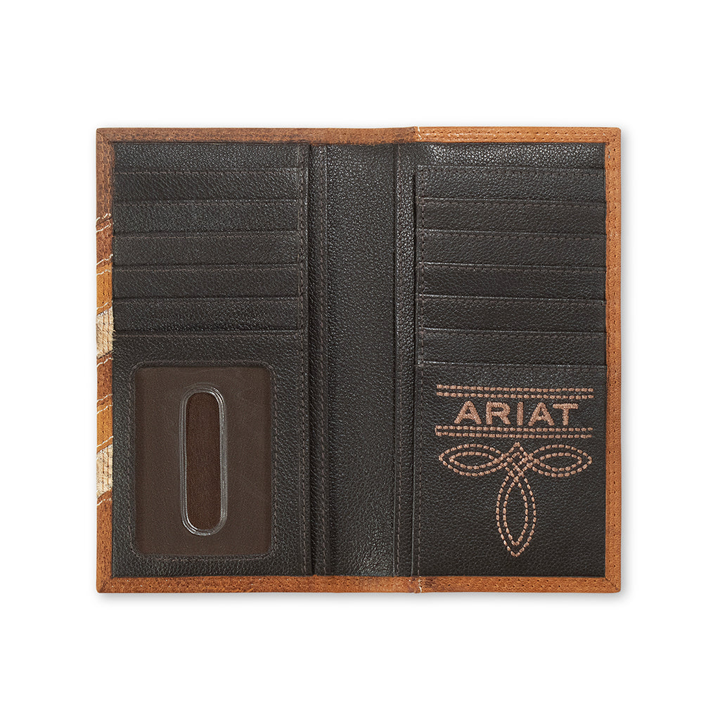 ARIAT MENS RODEO STYLE WALLET CHEVRON PATCHWORK MULTICOLOR