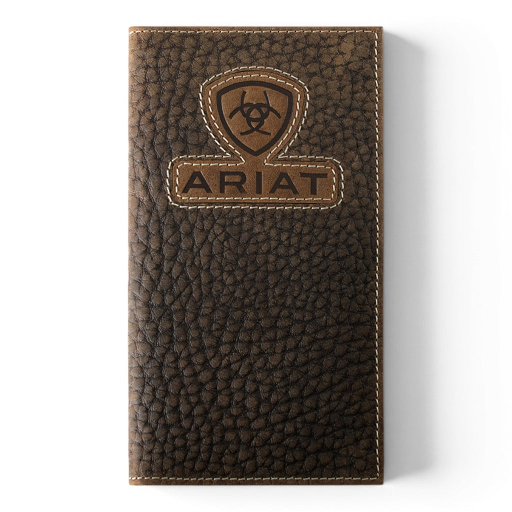 ARIAT RODEO WALLET INLAY PATCH BROWN