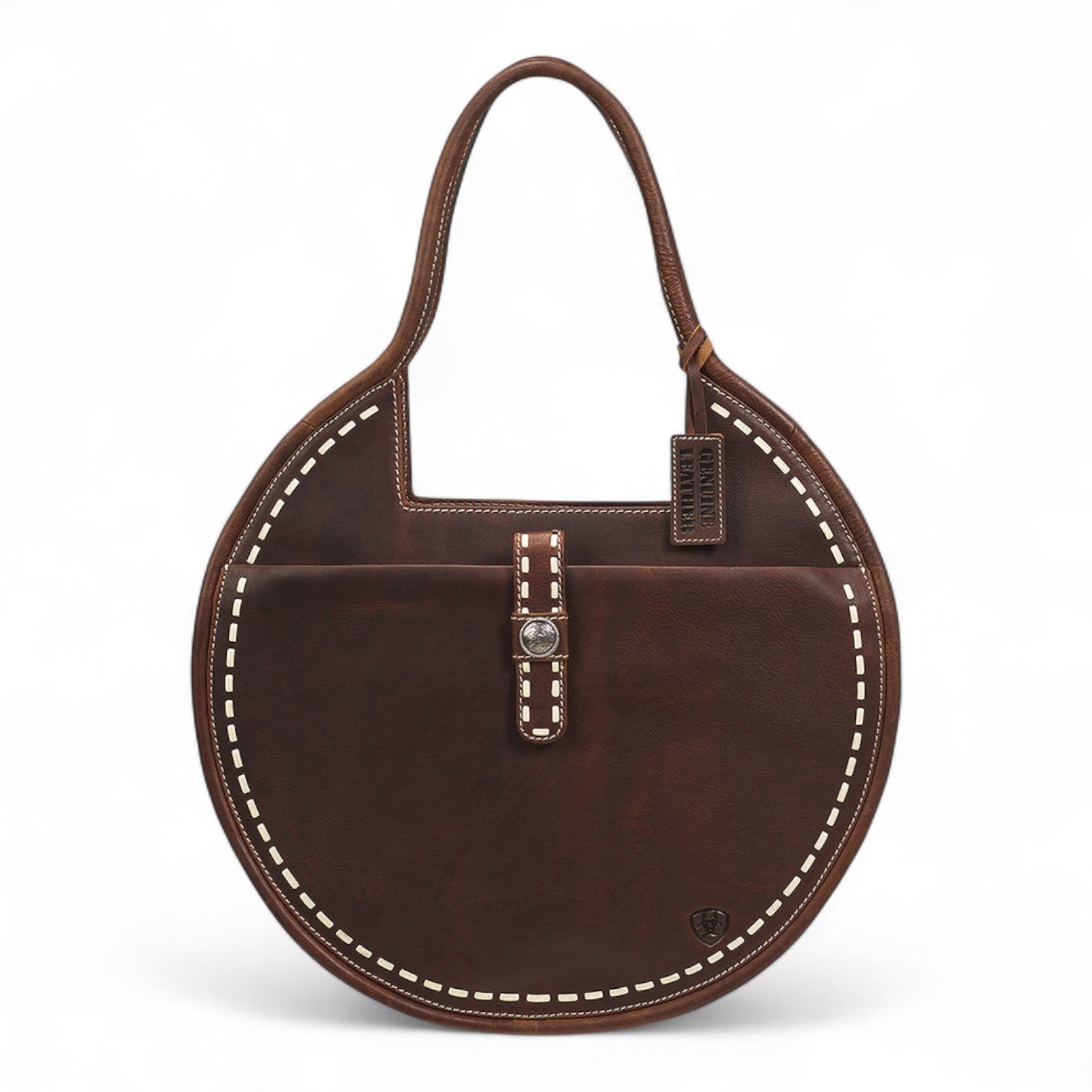 ARIAT TEAGAN STYLE CONCEAL CARRY ROUND SHOULDER BAG BROWN