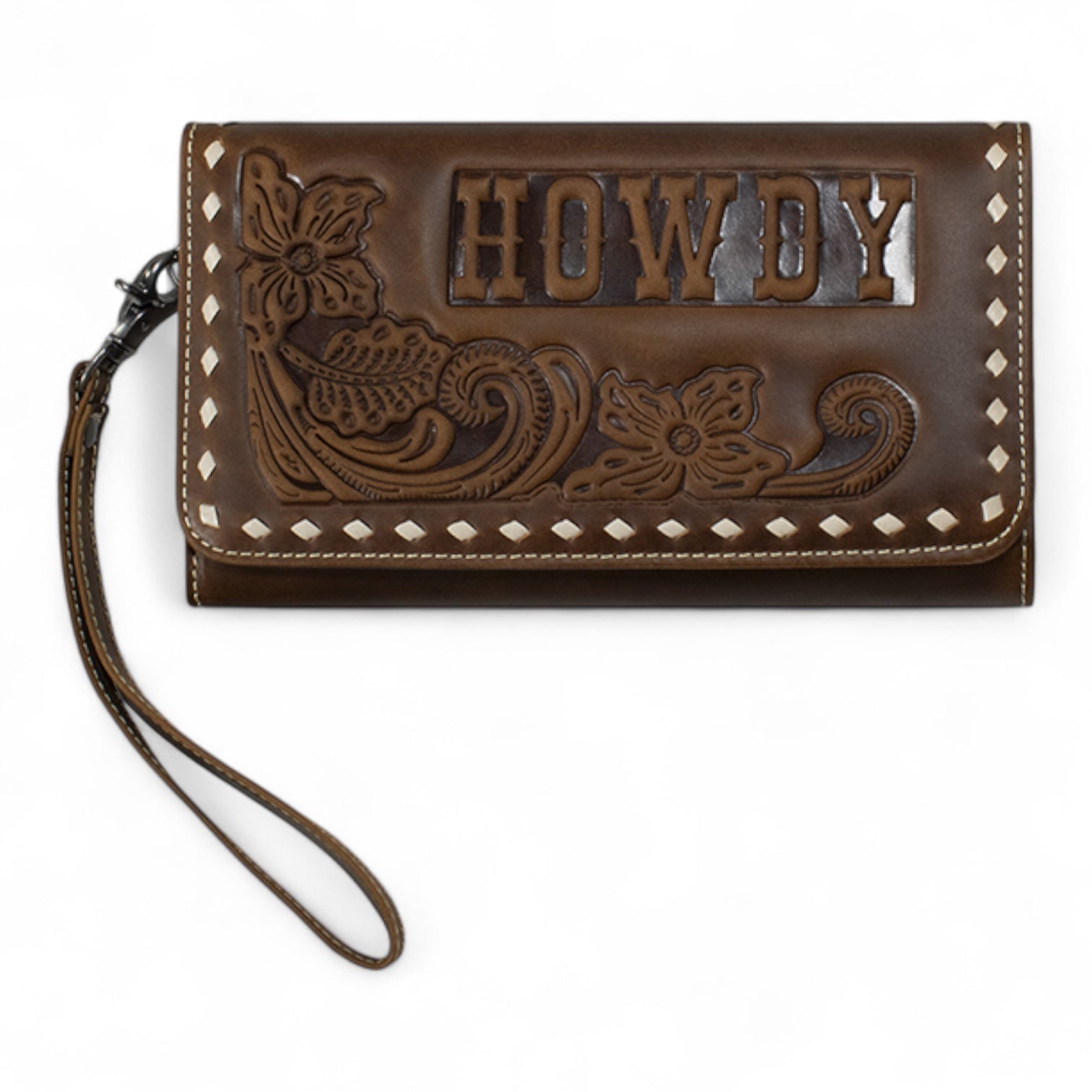 ARIAT MARGO STYLE WALLET MEDIUM BROWN