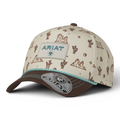 ARIAT LADIES CAP SNAP BACK CACTUS PRINT ROPE TAN