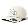 ARIAT MENS CAP SNAP BACK DESERT SCENE BROWN