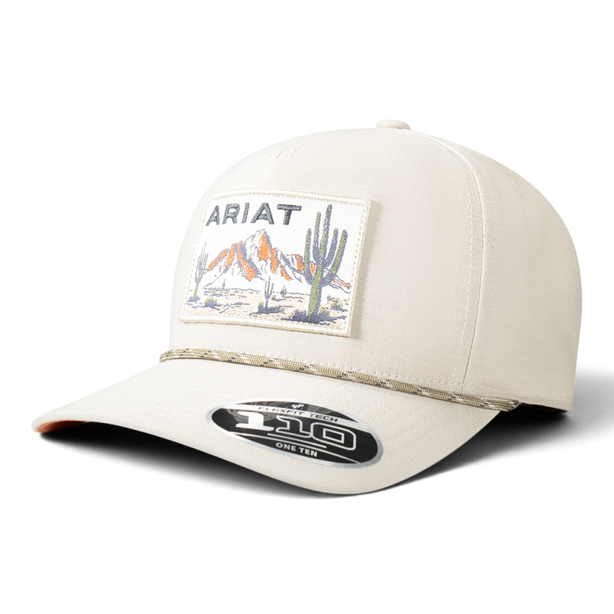ARIAT MENS CAP SNAP BACK DESERT SCENE BROWN