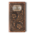 ARIAT RODEO WALLET ARIAT BUCKLE CONCHO BROWN