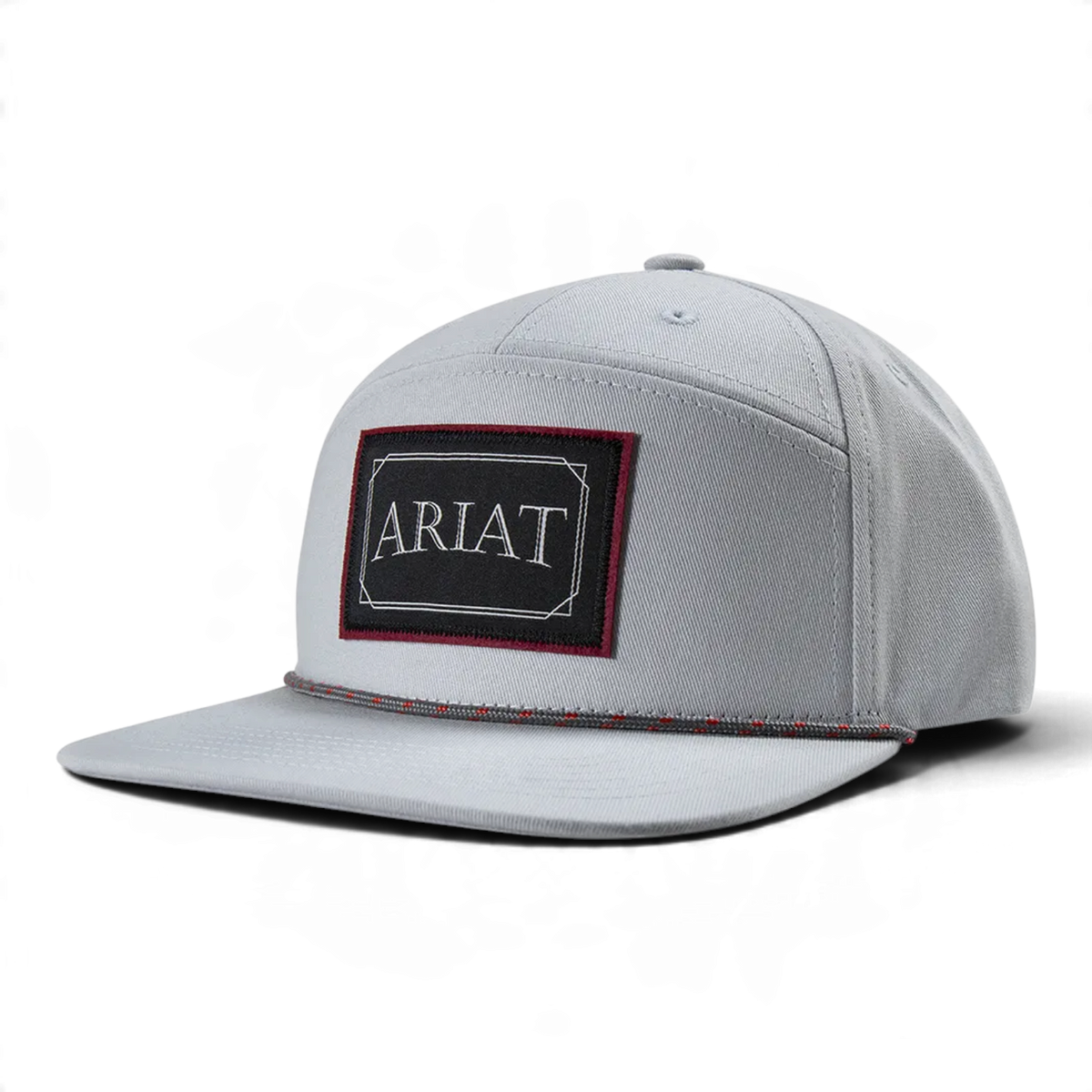 ARIAT SNAP BACK 7PANEL PATCH BRIM ROPE GREY