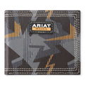 ARIAT WORK MENS BIFOLD STYLE WALLET BOLD PRINT MULTI COLOR