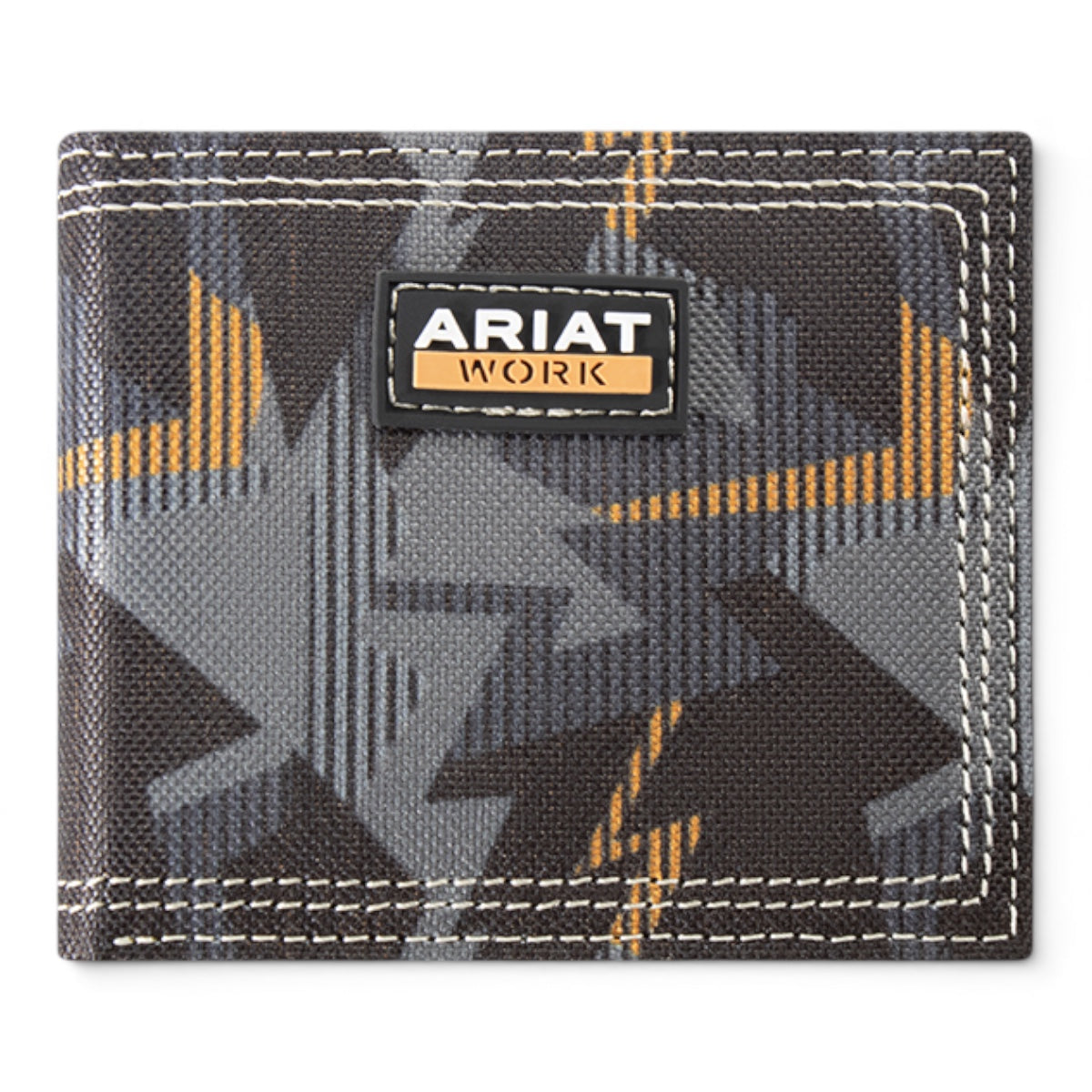 ARIAT WORK MENS BIFOLD STYLE WALLET BOLD PRINT MULTI COLOR