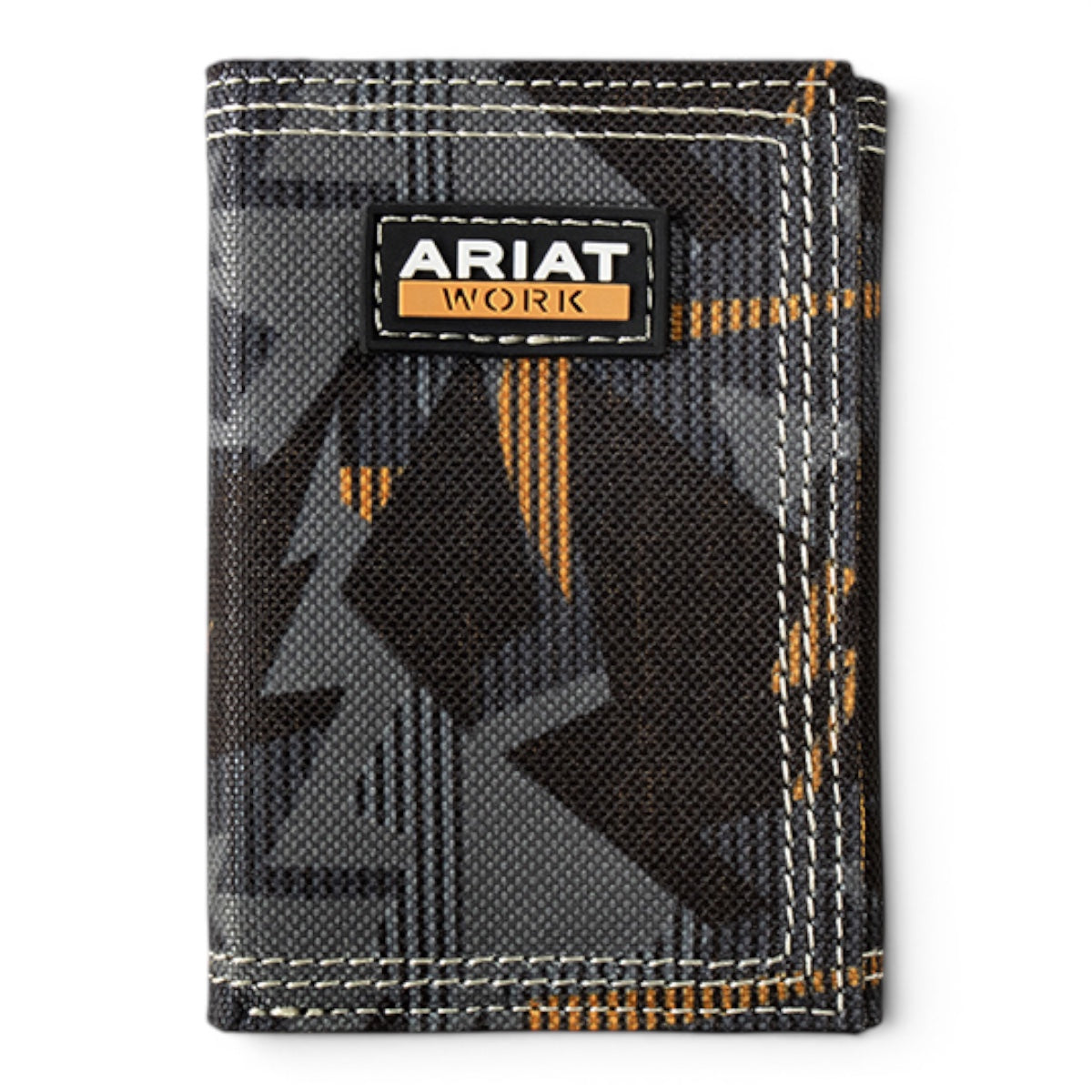 ARIAT WORK MENS TRIFOLD STYLE WALLET BOLD PRINT MULTICOLOR