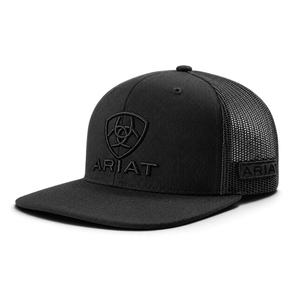 ARIAT MENS CAP SNAP BACK BLACK