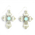 BLAZIN ROXX EARRINGS CROSS DROP
