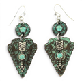 BLAZIN ROXX EARRINGS PATINA ARROW DANGLE