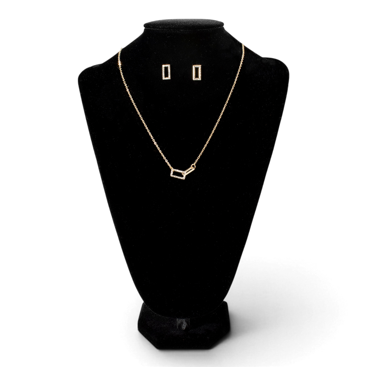 BLAZIN ROXX NECKLACE AND EARRINGS SET 2 LINK PENDANT