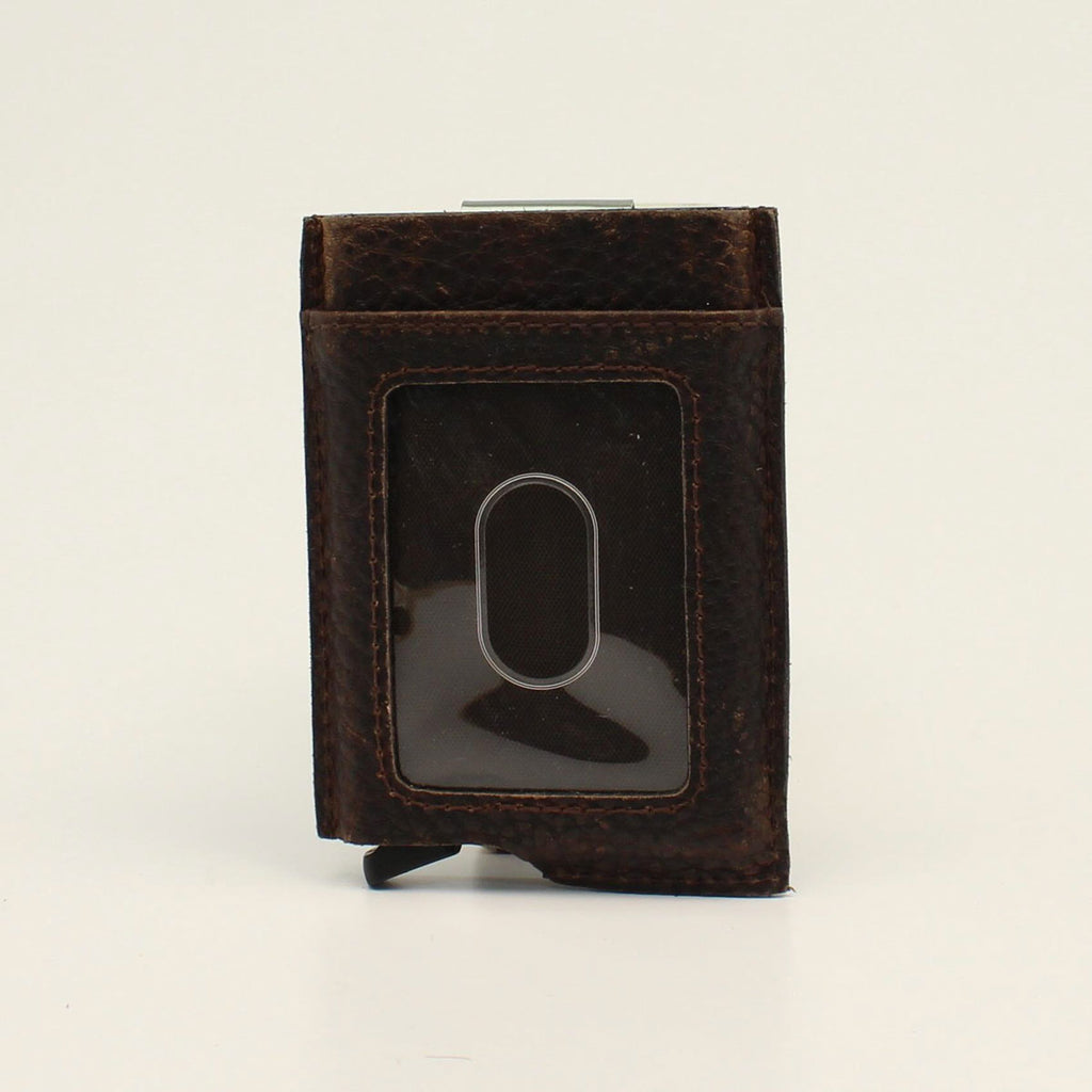3D MENS SMART WALLET BROWN