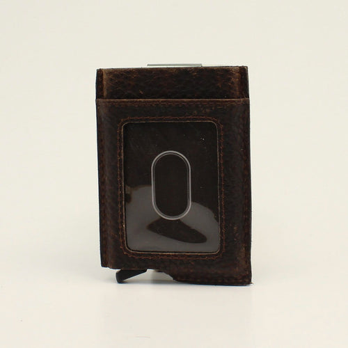 3D MENS SMART WALLET BROWN