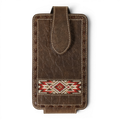 3D CELL PHONE CASE EMBROIDERED INLAY BUCK LACE RED