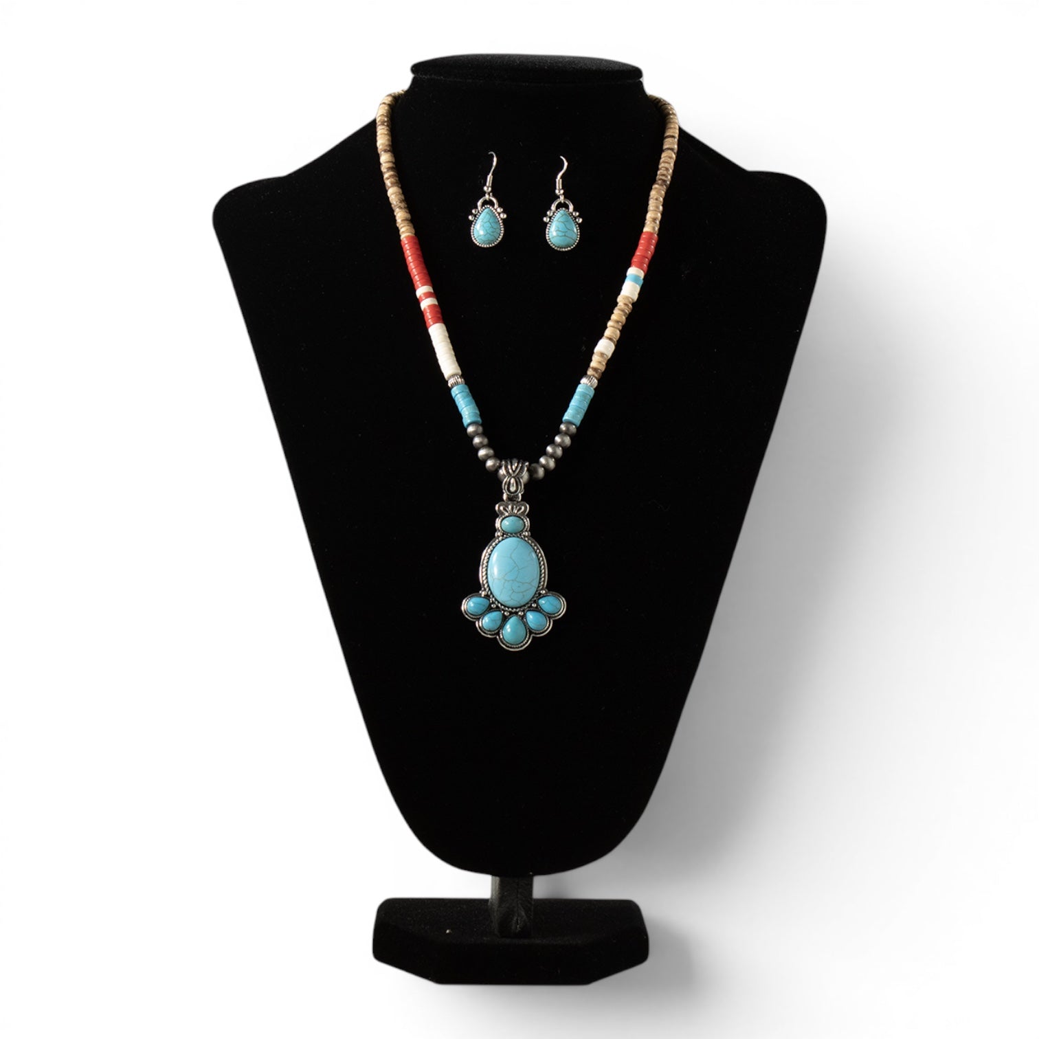 NAVAJO BEADED JEWELRY SET