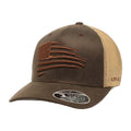 ARIAT MENS SB FF110 FLAG EMBROIDERED OILSKIN BROWN