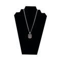 TWISTER MENS NECKLACE 22'' FLORAL CROSS