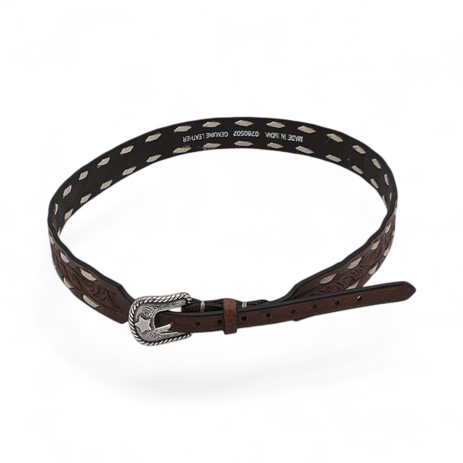 HATBAND SCROLLING BUCK LACE BR