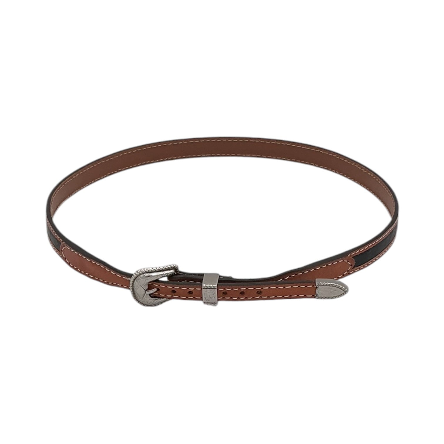 3D WESTERN HATBAND OSTRICH BLACK