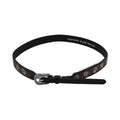 TWISTER HATBAND FLORAL TOOLING BLACK AND BROWN