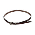 HATBAND 3/8"-1/4" TAPERED EMB LACED EDGE TAN