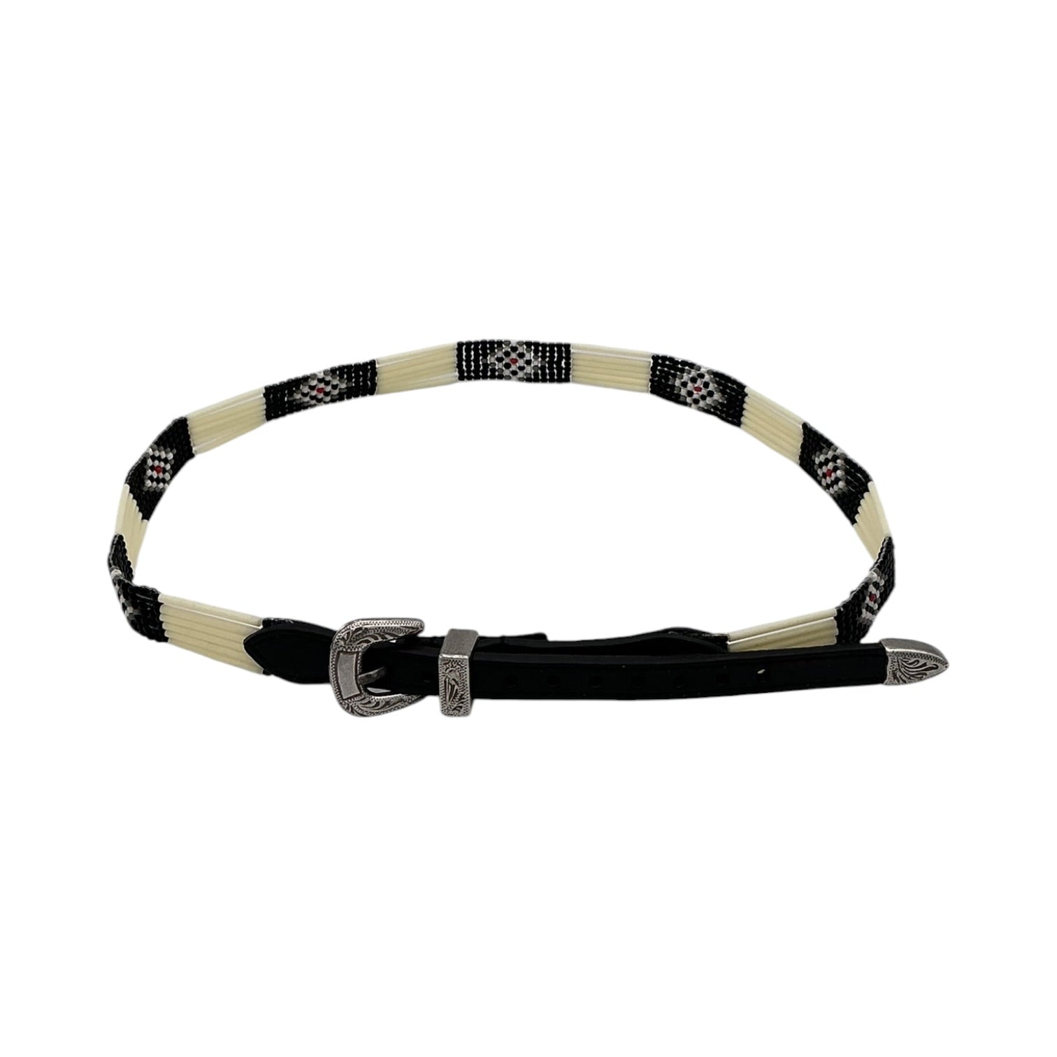 BEADED HATBAND GEOMETRIC