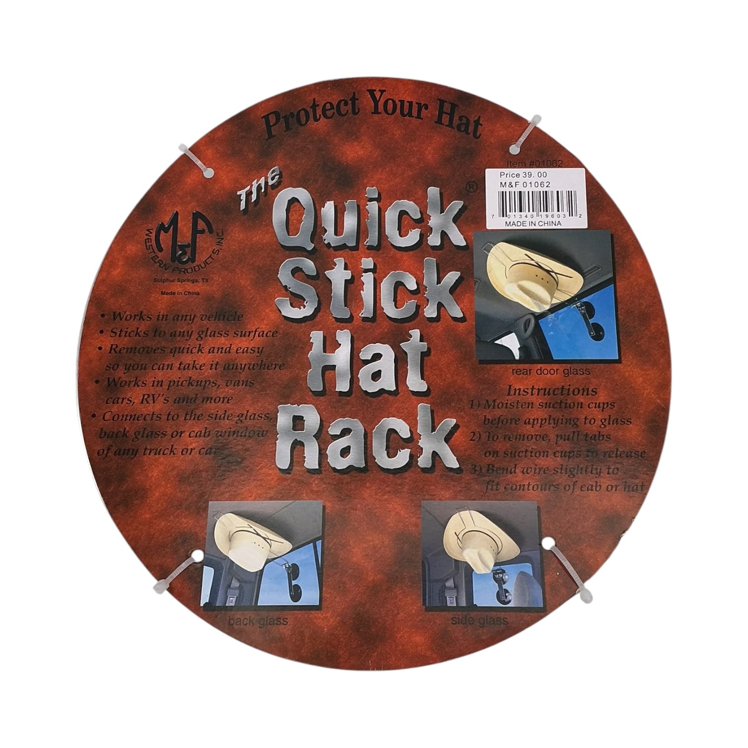 M&F Suction Cup Hat Saver
