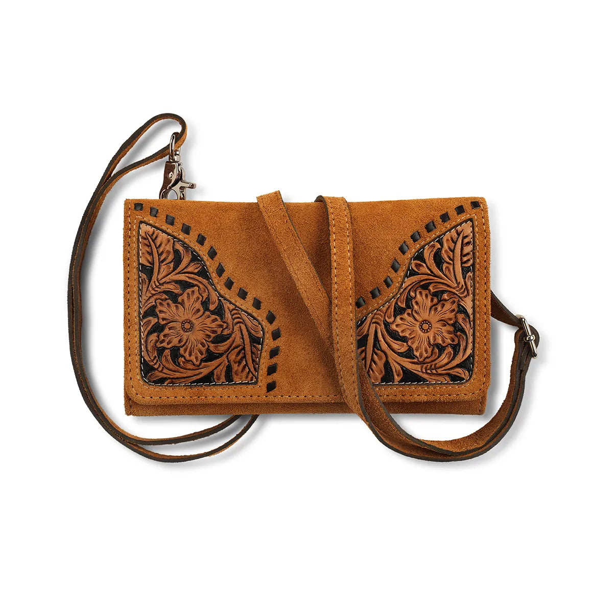 ARIAT SIERRA STYLE CROSSBODY CLUTCH TAN