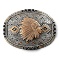 NOCONA MENS BUCKLE OVAL INDIAN CHIEF