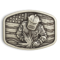 NOCONA MENS BUCKLE RECTANGLE AMERICAN FLAG WELDER