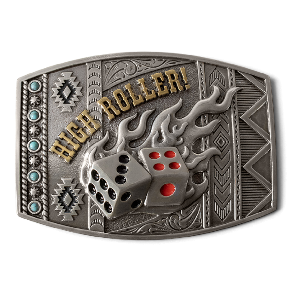 NOCONA MENS BUCKLE RECTANGLE HIGH ROLLER