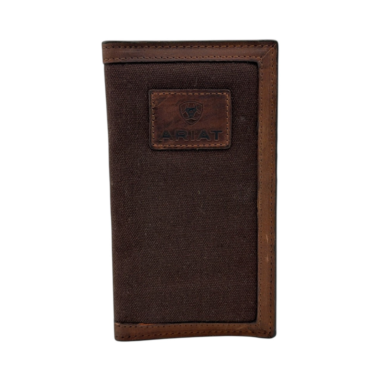ARIAT RODEO WALLET LOGO BROWN