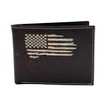 ARIAT BIFOLD PASSCASE DISTRESSED AMERICAN FLAG DB