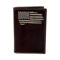 ARIAT TRIFOLD DISTRESSED AMERICAN FLAG DB