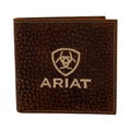 ARIAT LARGE BIFOLD WALLET BULL HIDE BROWN