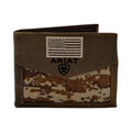 ARIAT MEDIUM BROWN DIGITAL CAMO BIFOLD WALLET