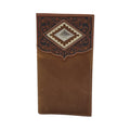 ARIAT MENS WALLET MEDIUM BROWN