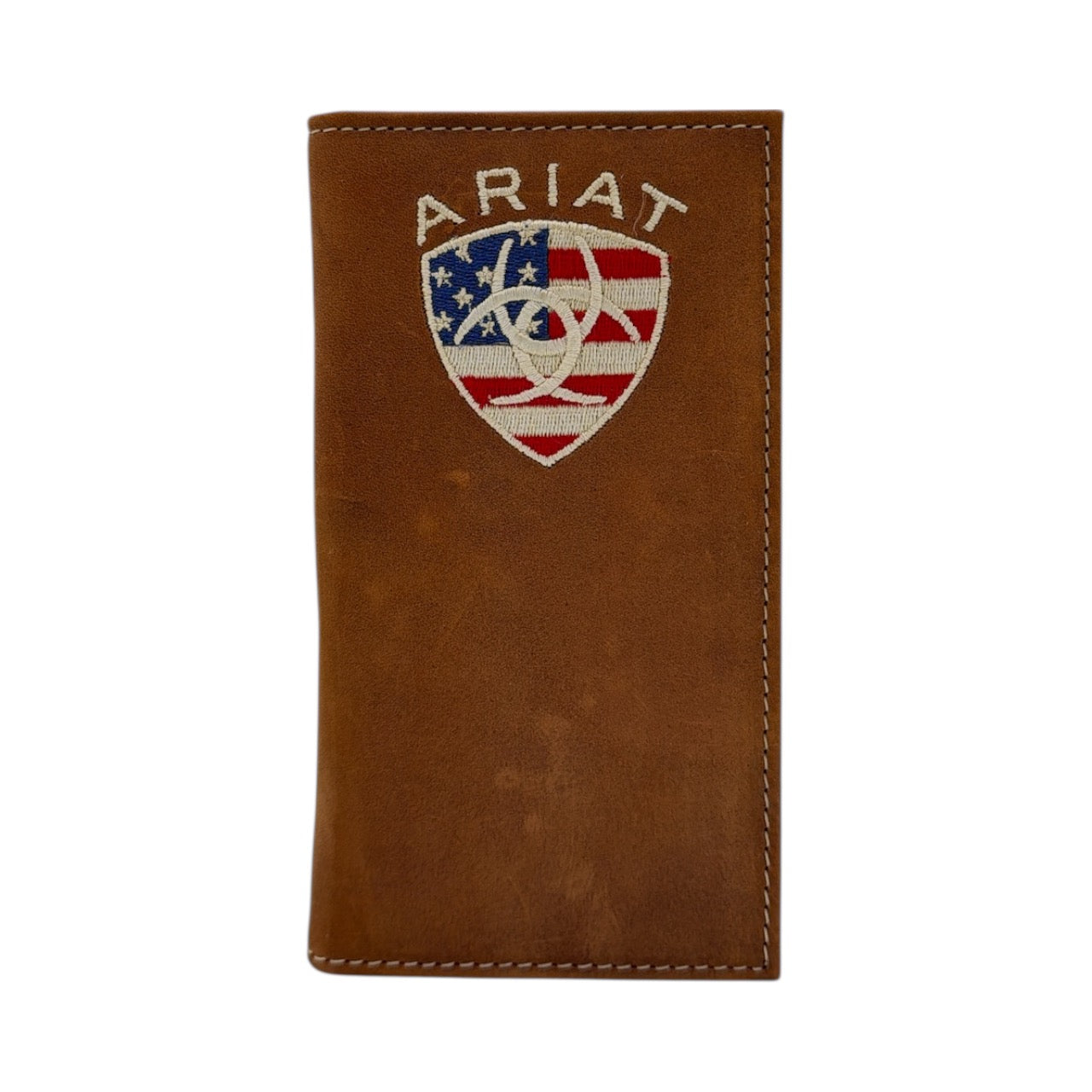 ARIAT RODEO WALLET AMERICAN FLAG AGED BARK