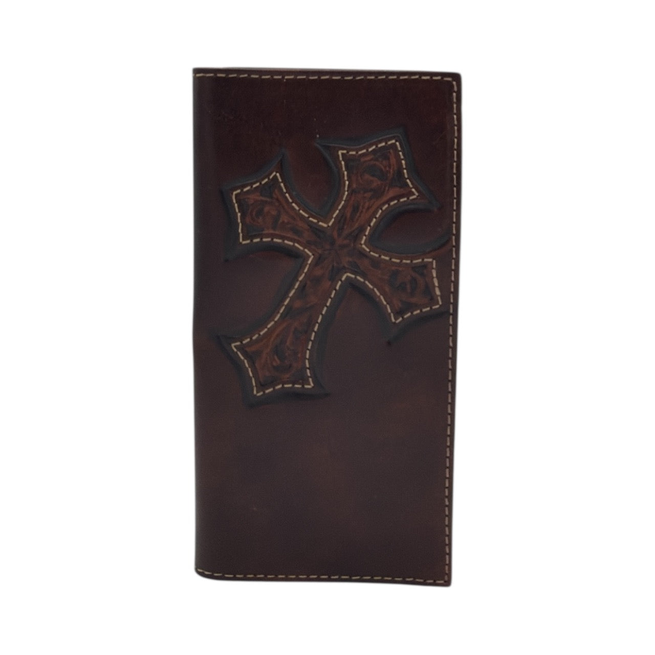 ARIAT YOUTH RODEO WALLET DIAGONAL CROSS BROWN