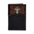 ARIAT TRIFOLD CROSS FLORAL FILIGREE MB