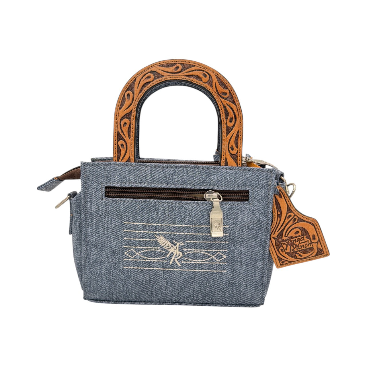 ANGEL RANCH REMI COLLECTION TINY TOTE DENIM