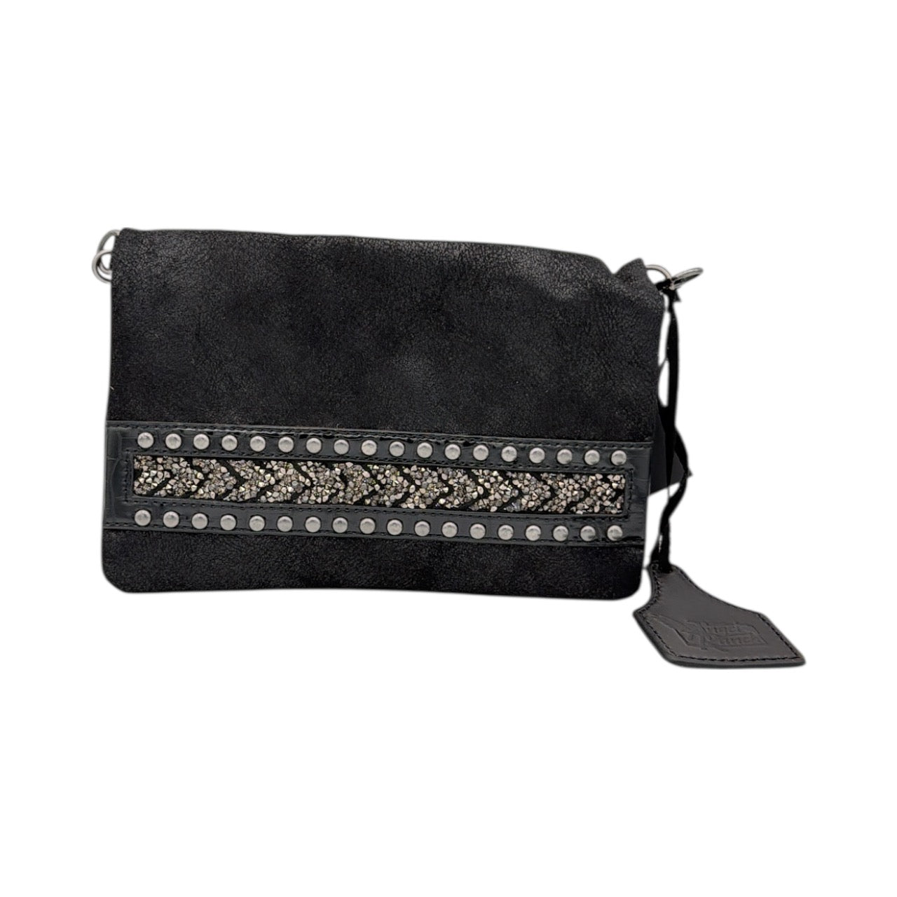 ANGEL RANCH ONYX STYLE CROSSBODY CLUTCH BLACK