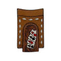 3D MENS MONEY CLIP HAND PAINTED ACE CARDS NATURAL