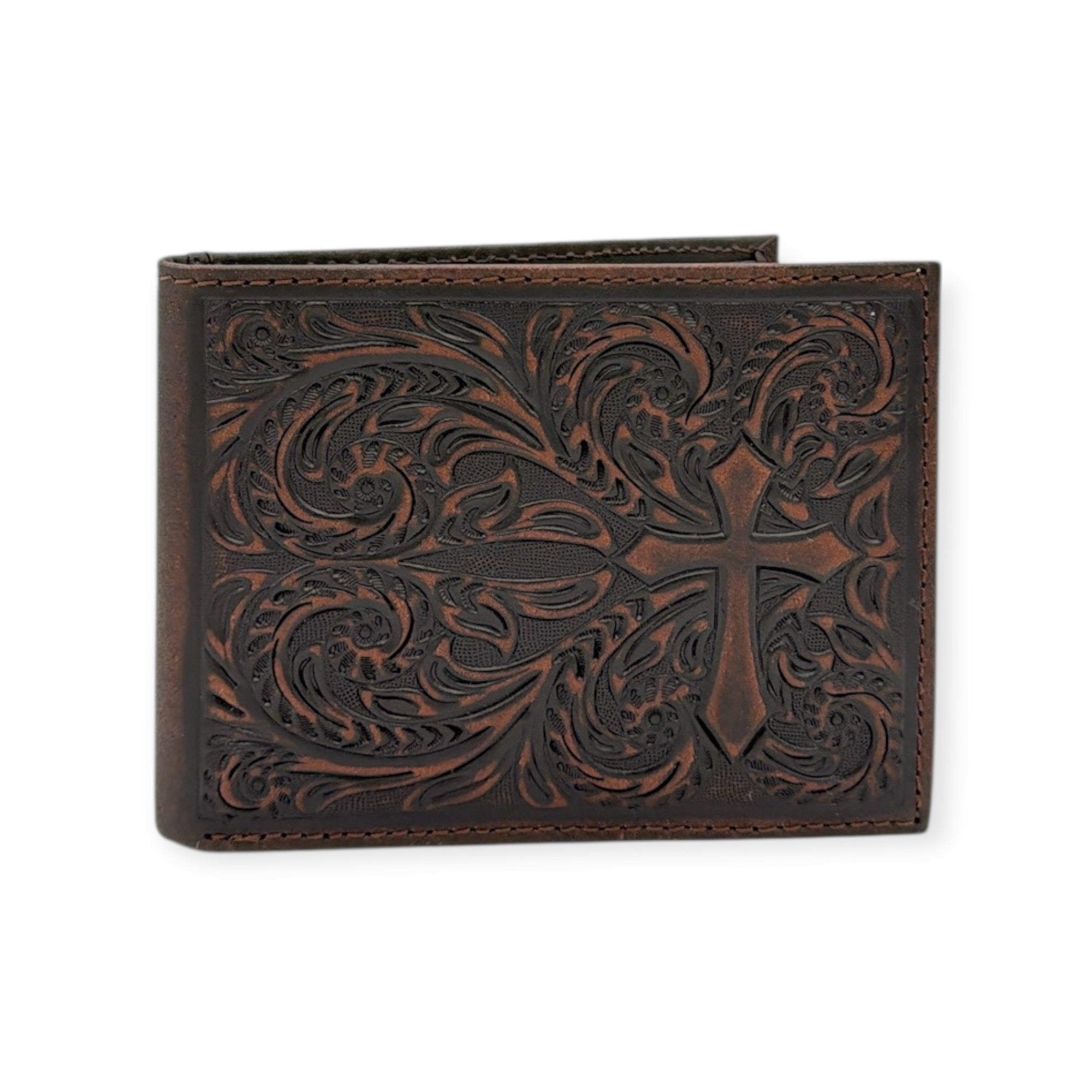 NOCONA BIFOLD SCROLL CROSS MB