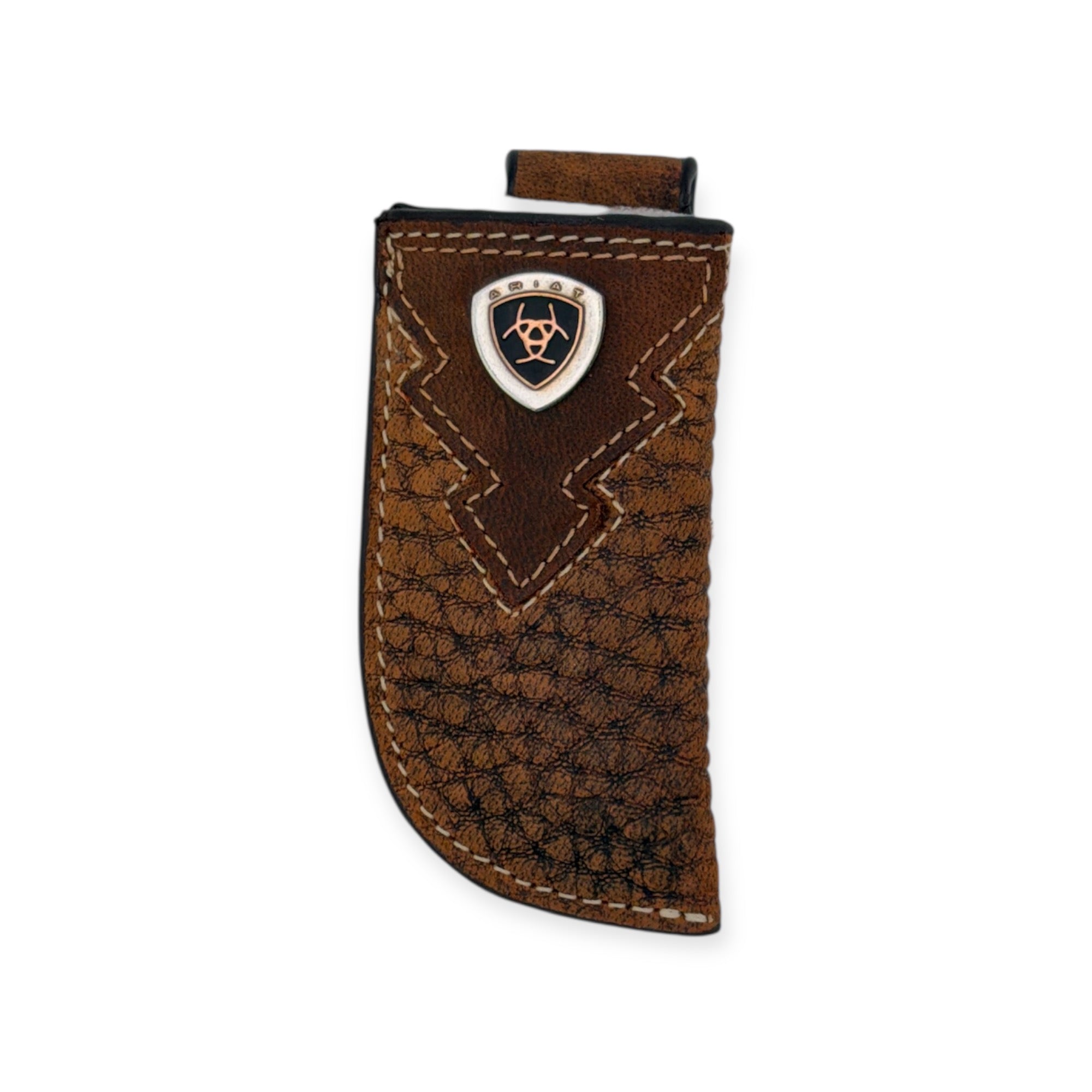 ARIAT KNIFE SHEATH OVERLAY BROWN ROWDY