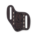 ARIAT KNIFE SHEATH PANCAKE FLORAL FILIGREE BROWN