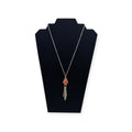ANTQ SLVR NECKLACE W/DIAMOND S