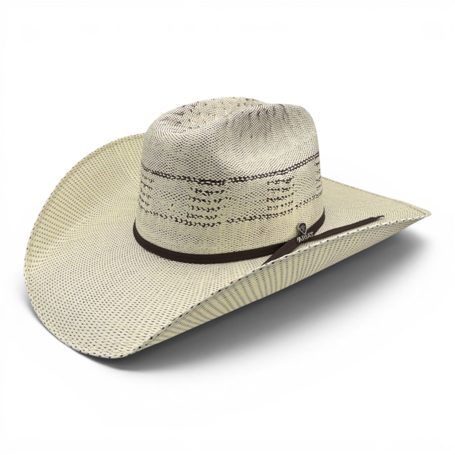 ARIAT BANGORA IVORY/BROWN 2 CORD CHOCOLATE BAND MAVERICK