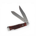 ARIAT FOLDING KNIFE MUSKRAT DOUBLE BLADE BROWN